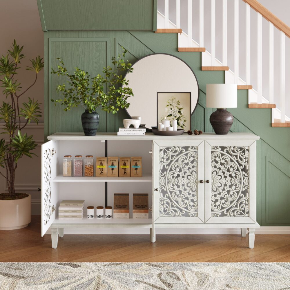 VESAMONTIS Antique Buffet Cabinet Sideboard