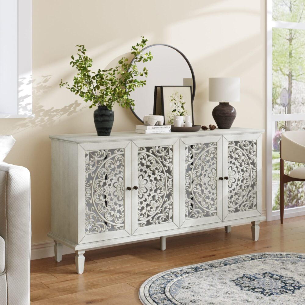 VESAMONTIS Antique Buffet Cabinet Sideboard