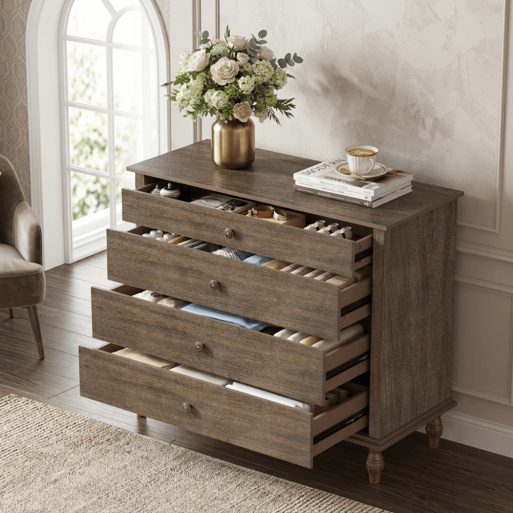 VESAMONTIS 4-Drawer Chest Dresser