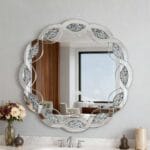 31.5 inch Round Crystal Mirror