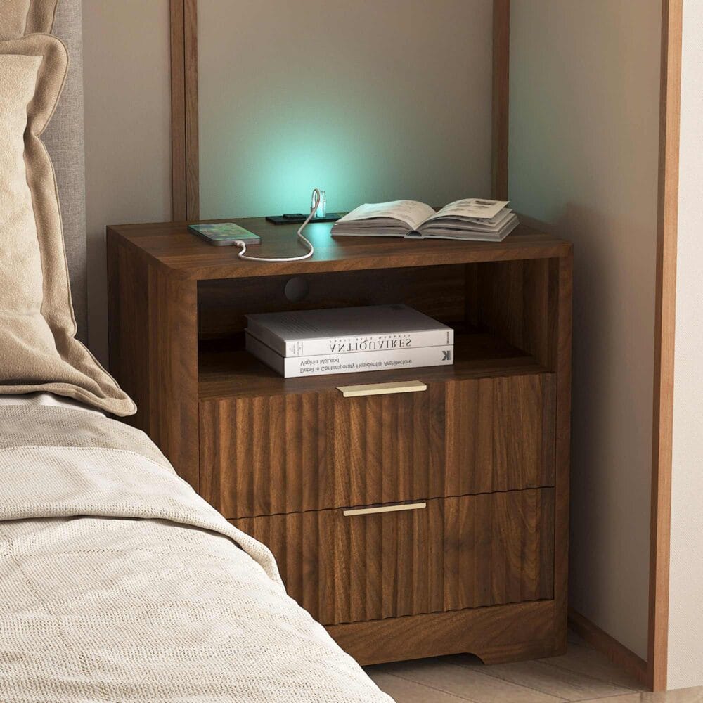 Smart Nightstand with Charging Station