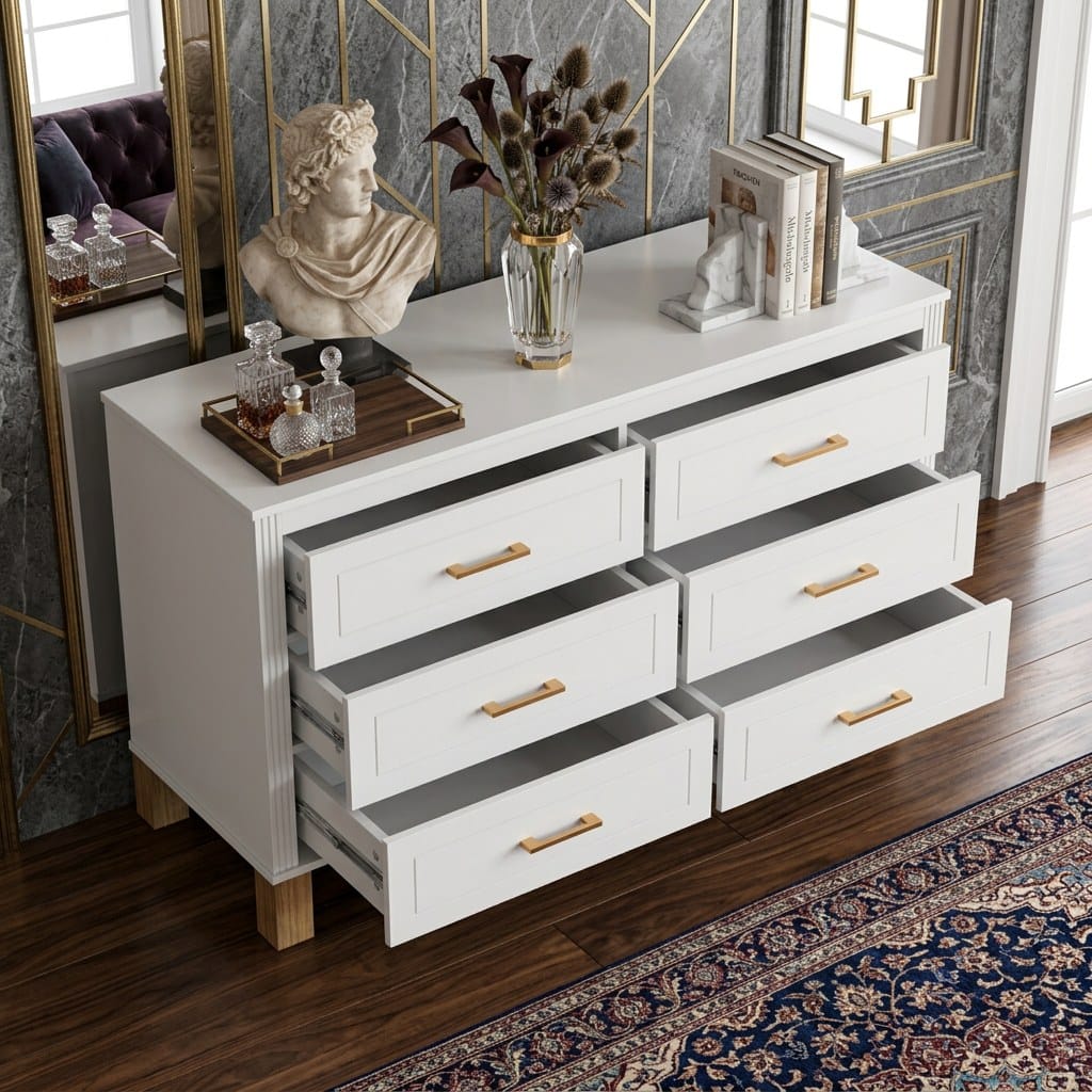 6-Drawer Double Dresser