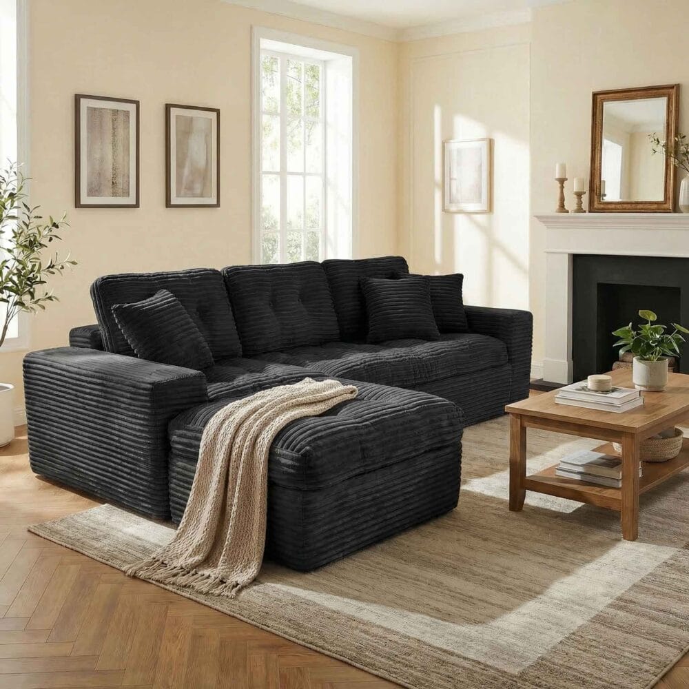 Cloud Sofa Set with Ottoman