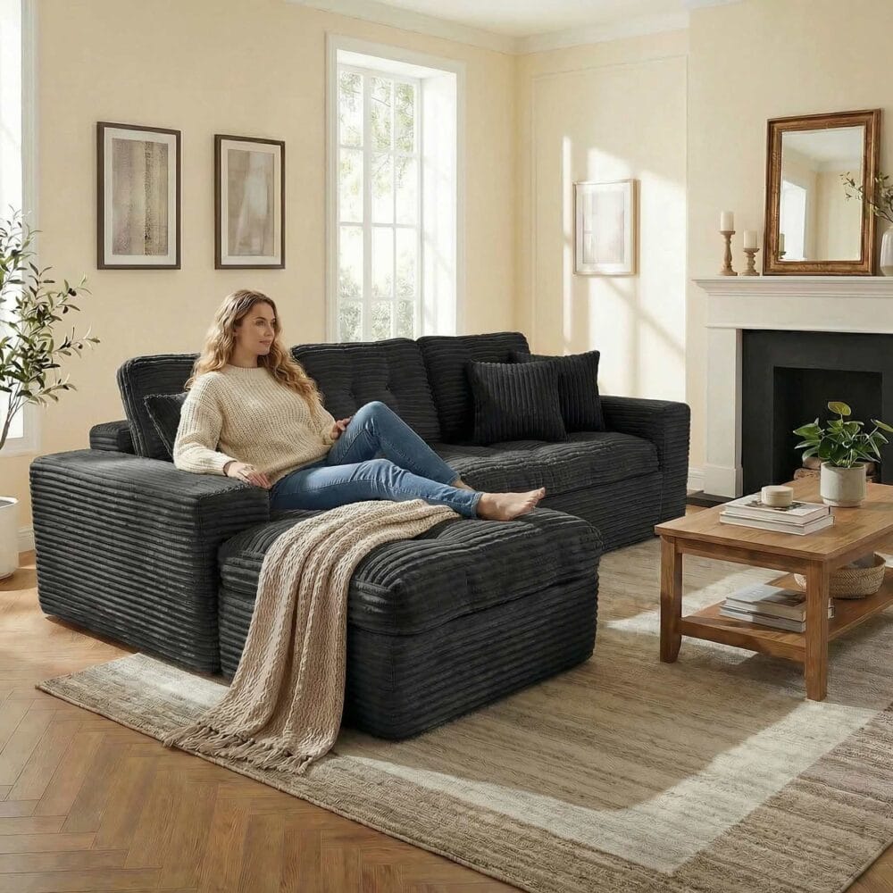 Cloud Sofa Set with Ottoman