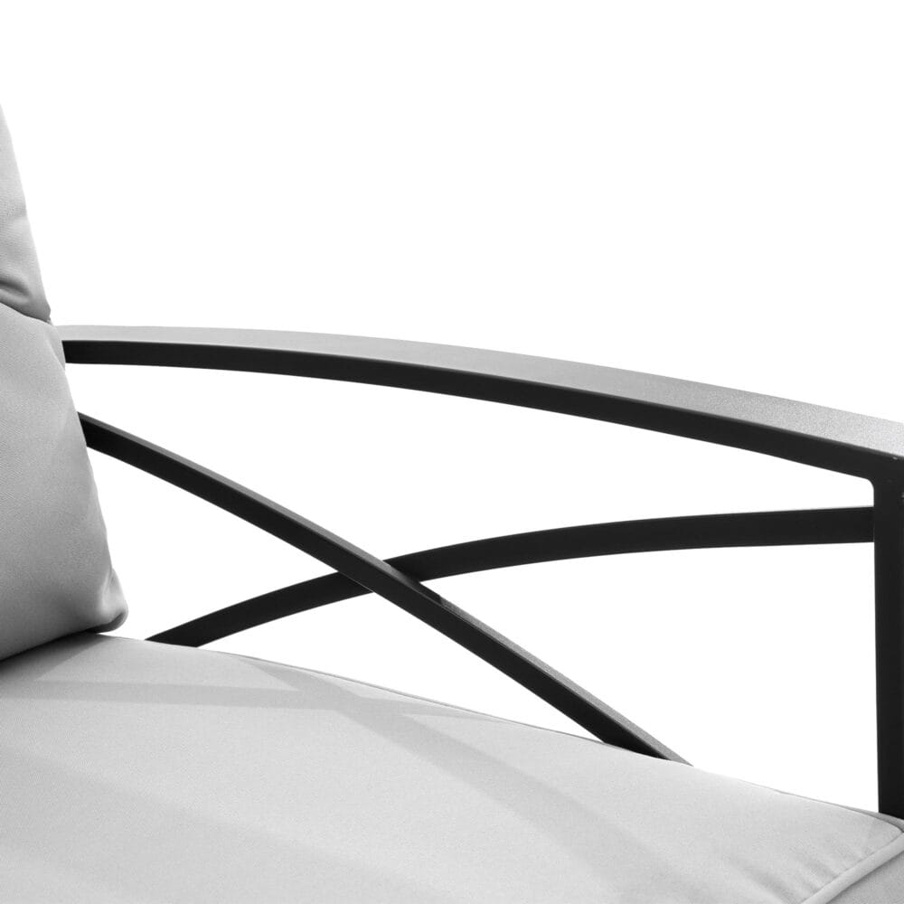 Grey Rocking Rattan Chair Set