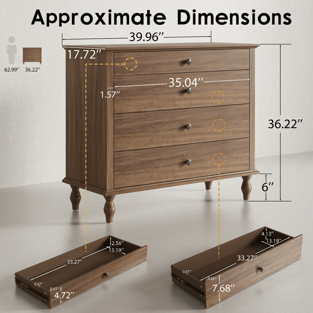 4-Drawer Chest Dresser