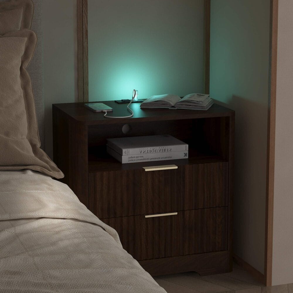 Smart Nightstand with Charging Station