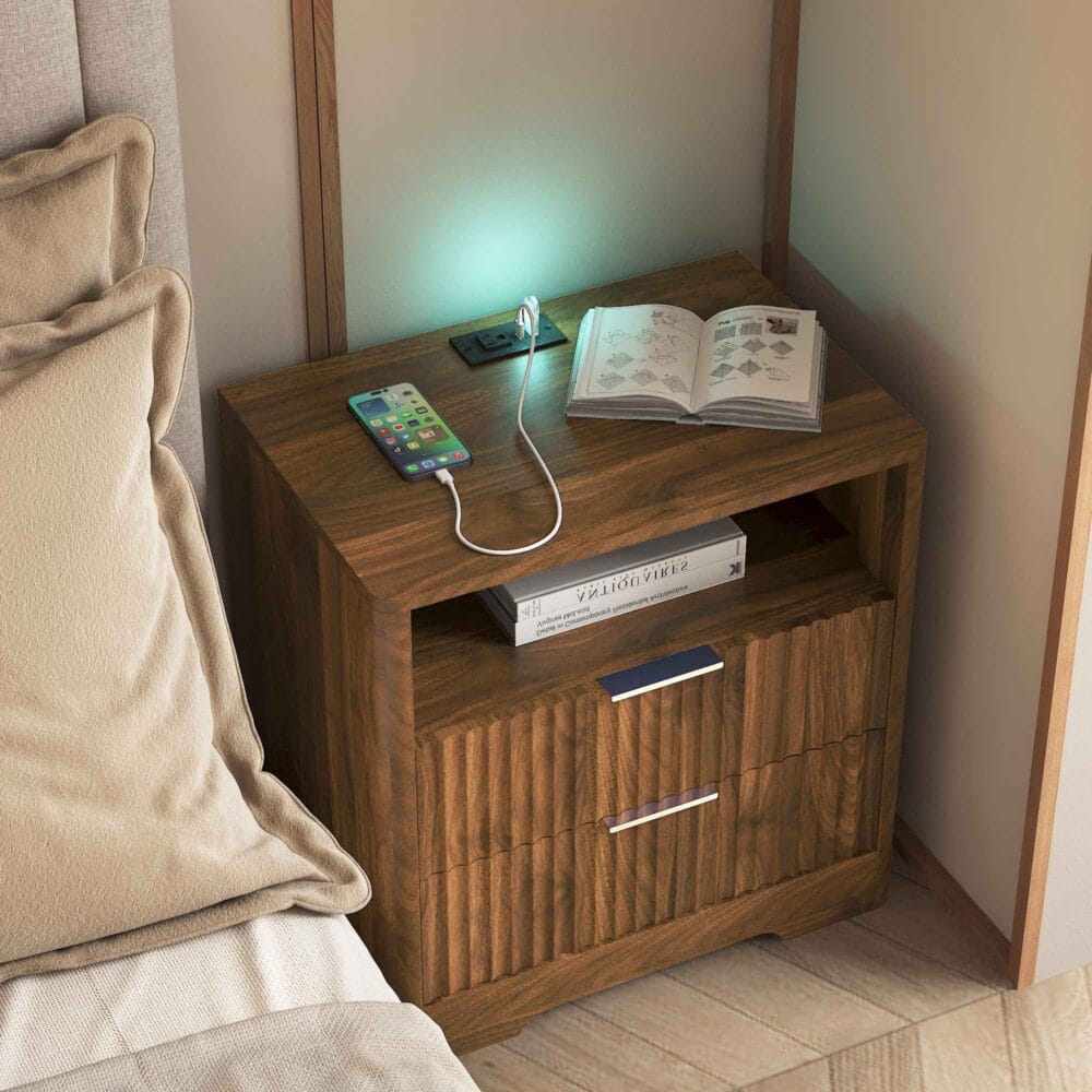 Smart Nightstand with Charging Station
