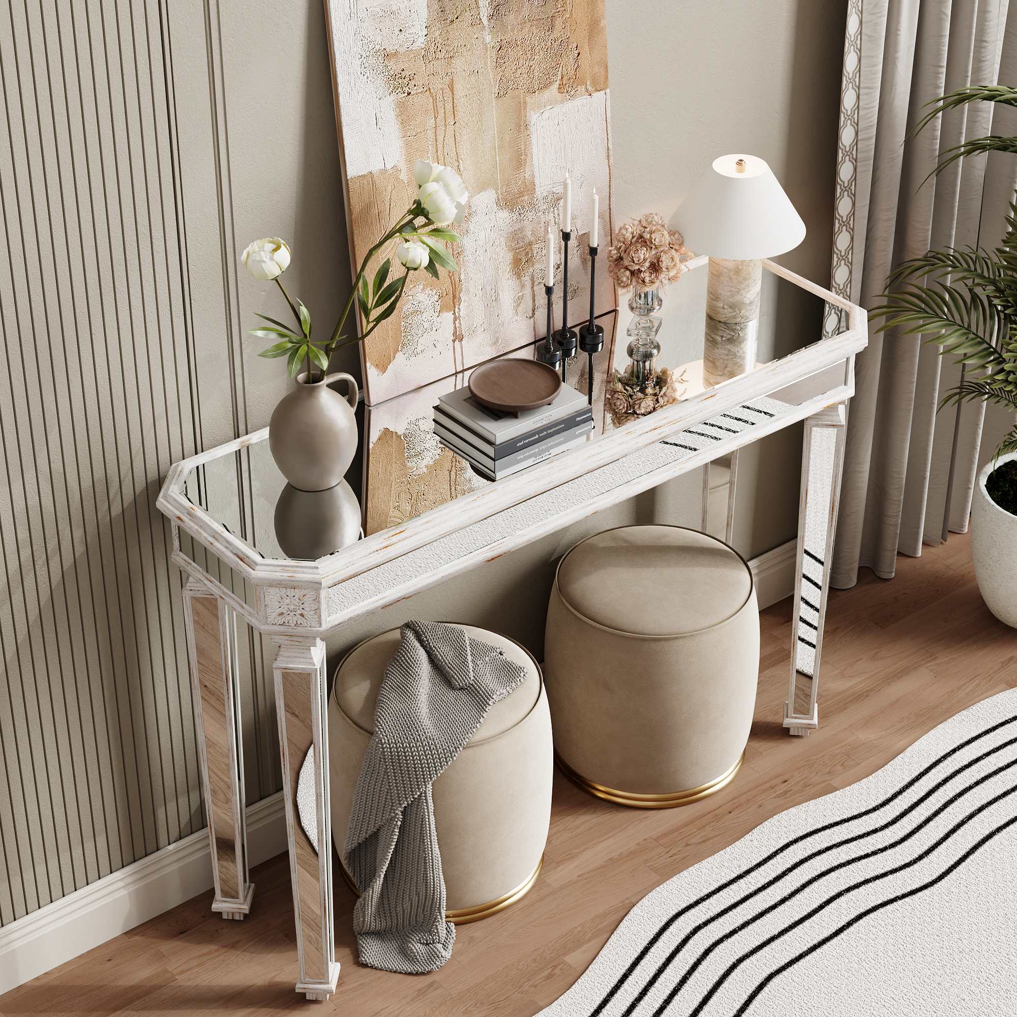 Mirrored Console Table