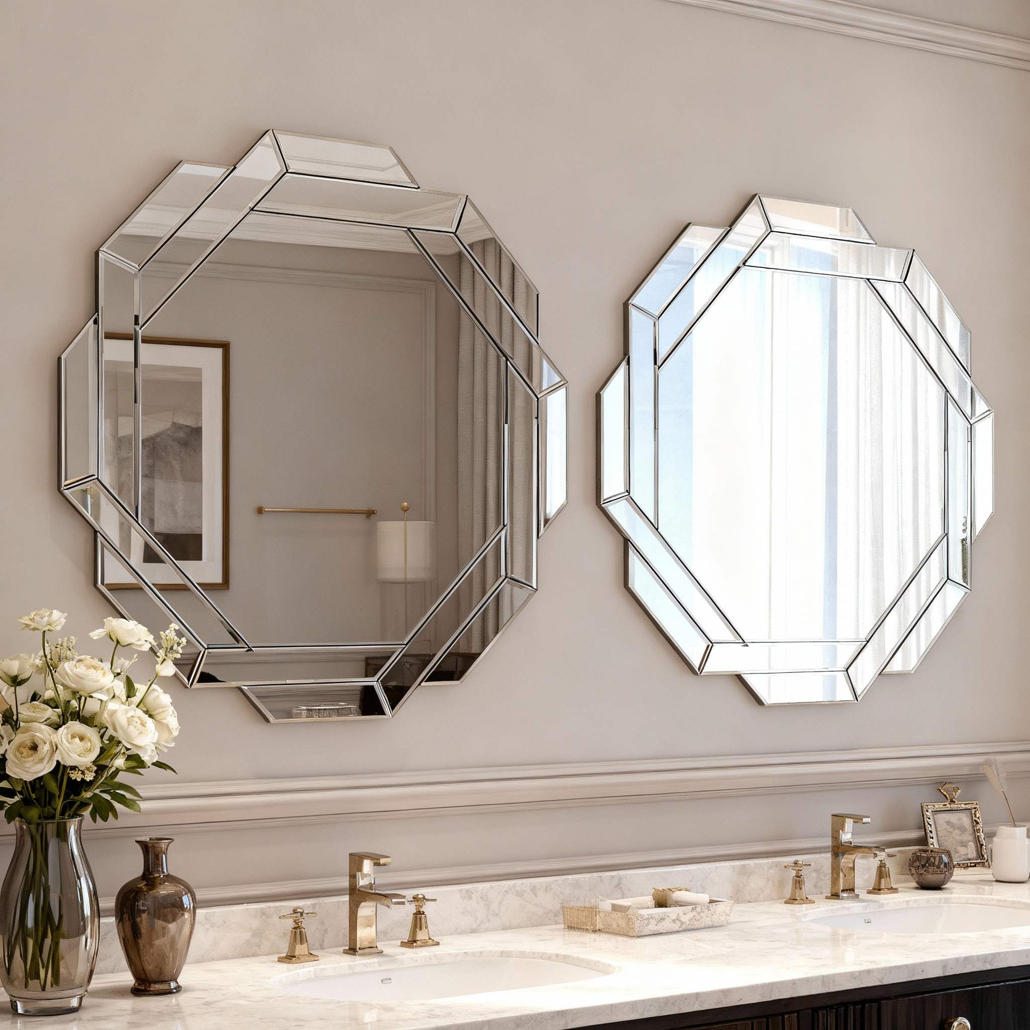  Octagonal Mirror for Living Room dimensions