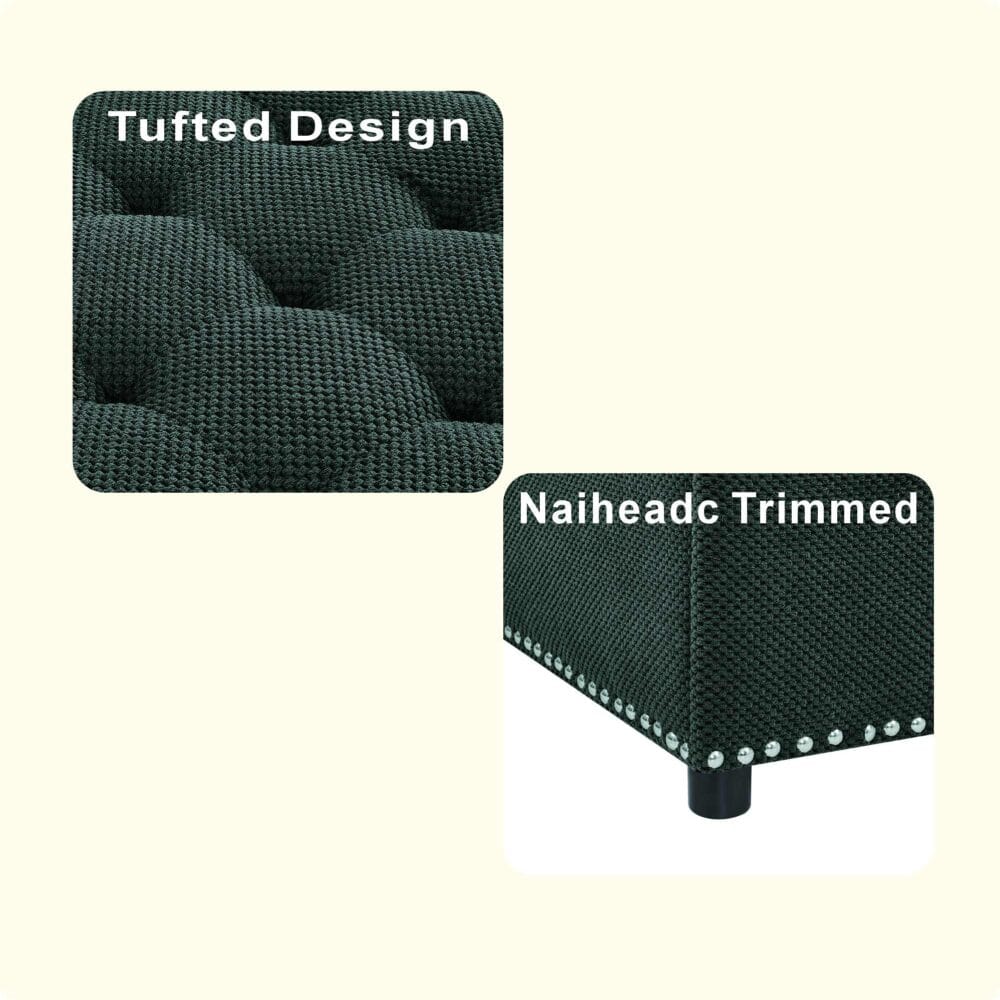 Storage Ottoman with Hidden Storage