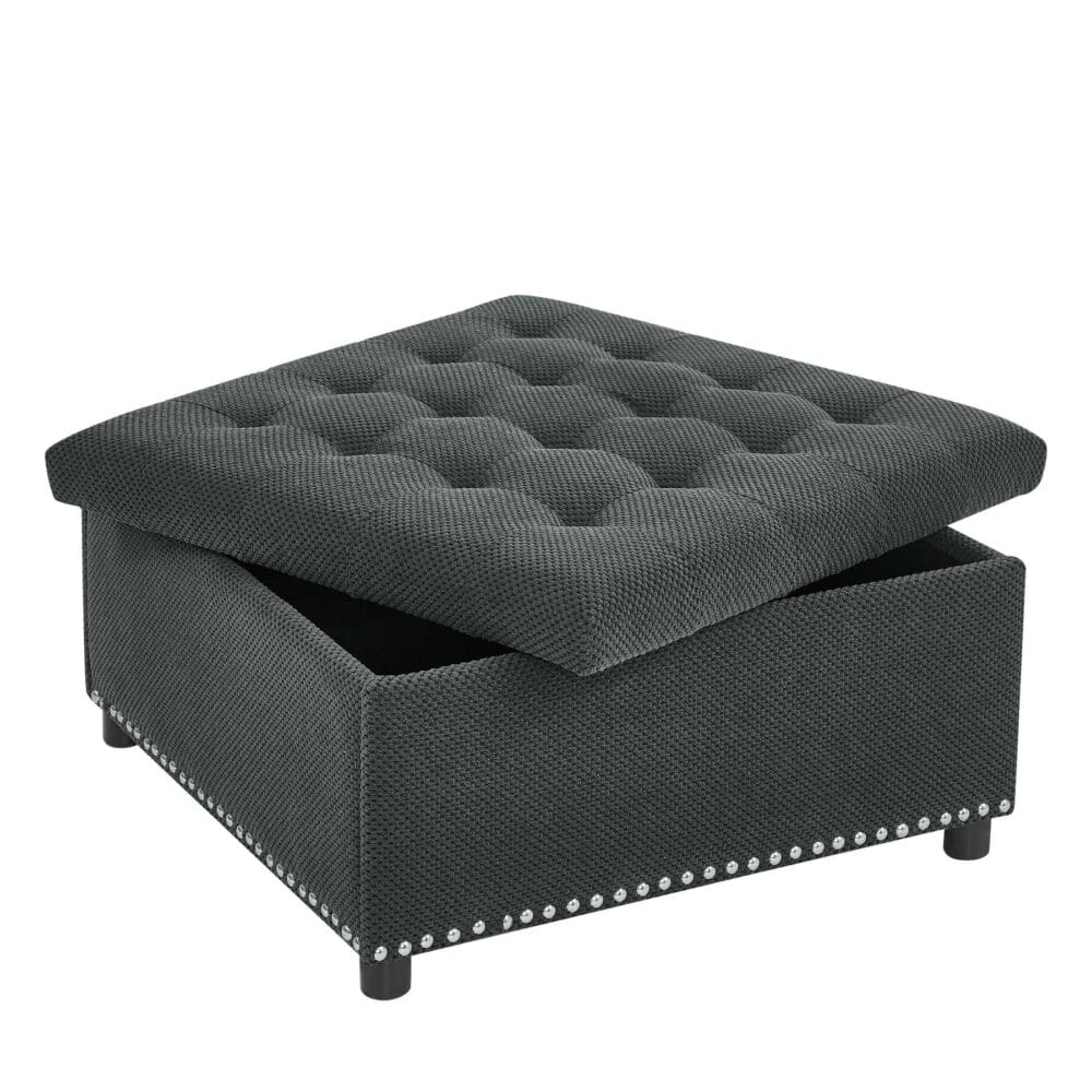 Storage Ottoman with Hidden Storage