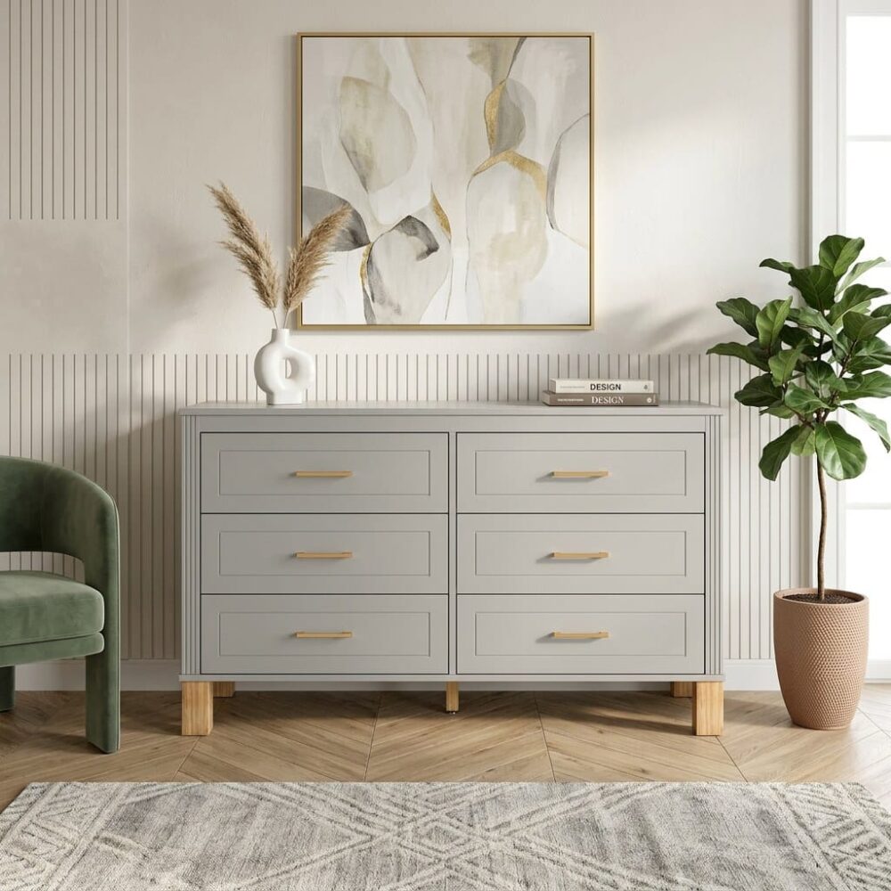 VESAMONTIS 6-Drawer Double Dresser